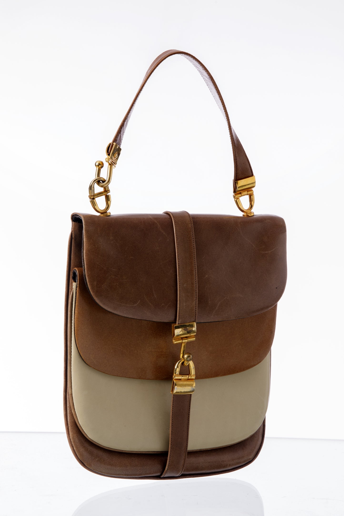 Salvatore Ferragamo leather handbag from the 70s