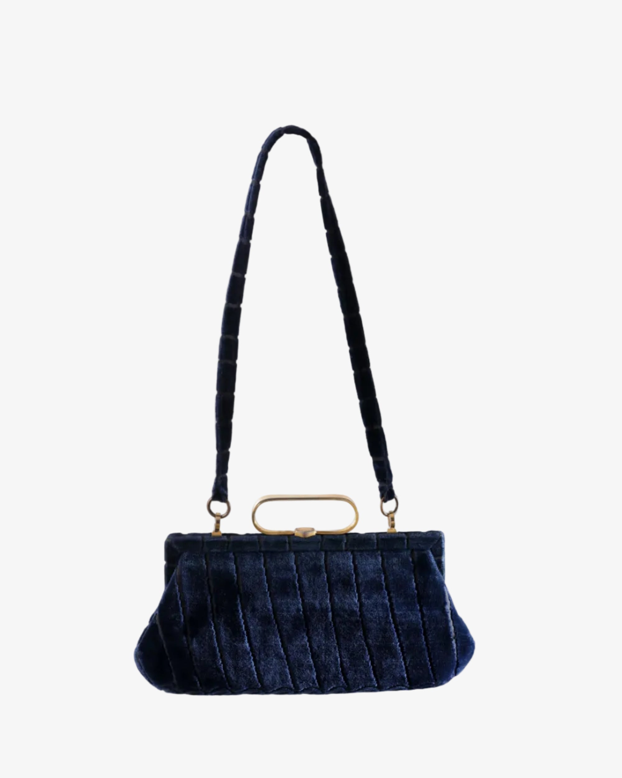 Roberta di Camerino midnight blue shoulder bag from the 70s
