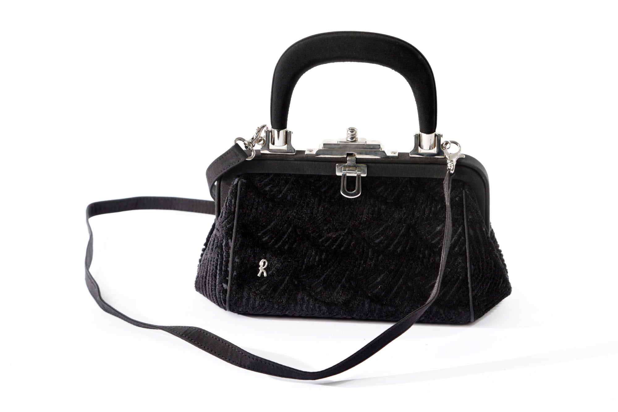 Roberta Di Camerino black shoulder and handle bag