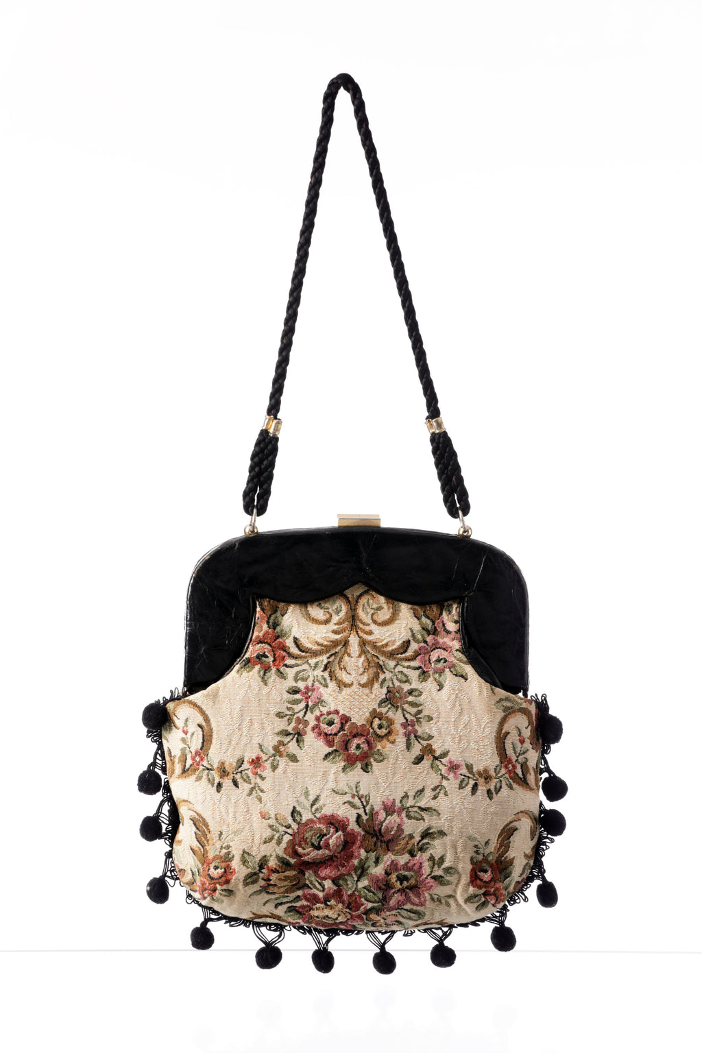 Borsa a tracolla ricamata anni 70