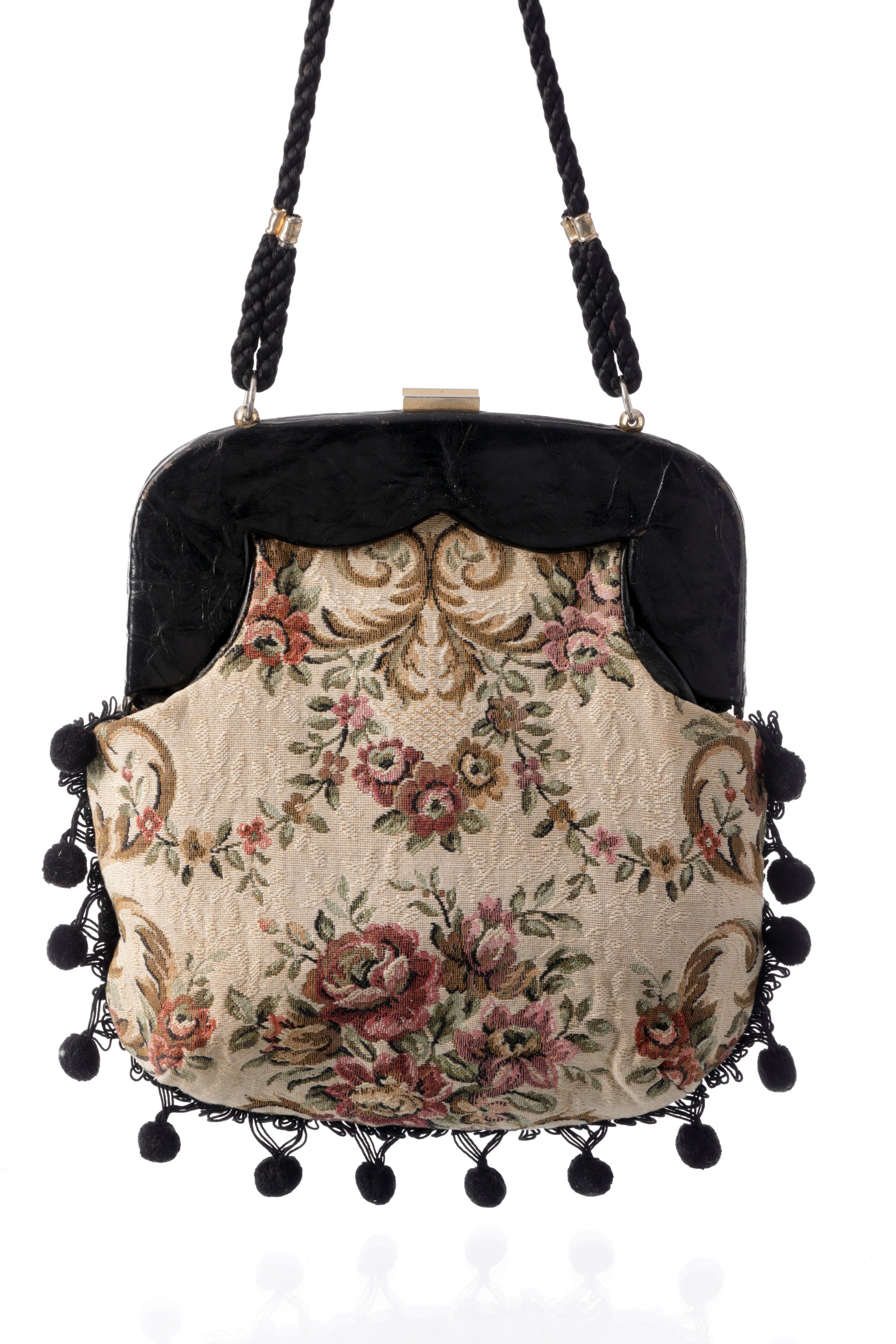 Borsa a tracolla ricamata anni 70