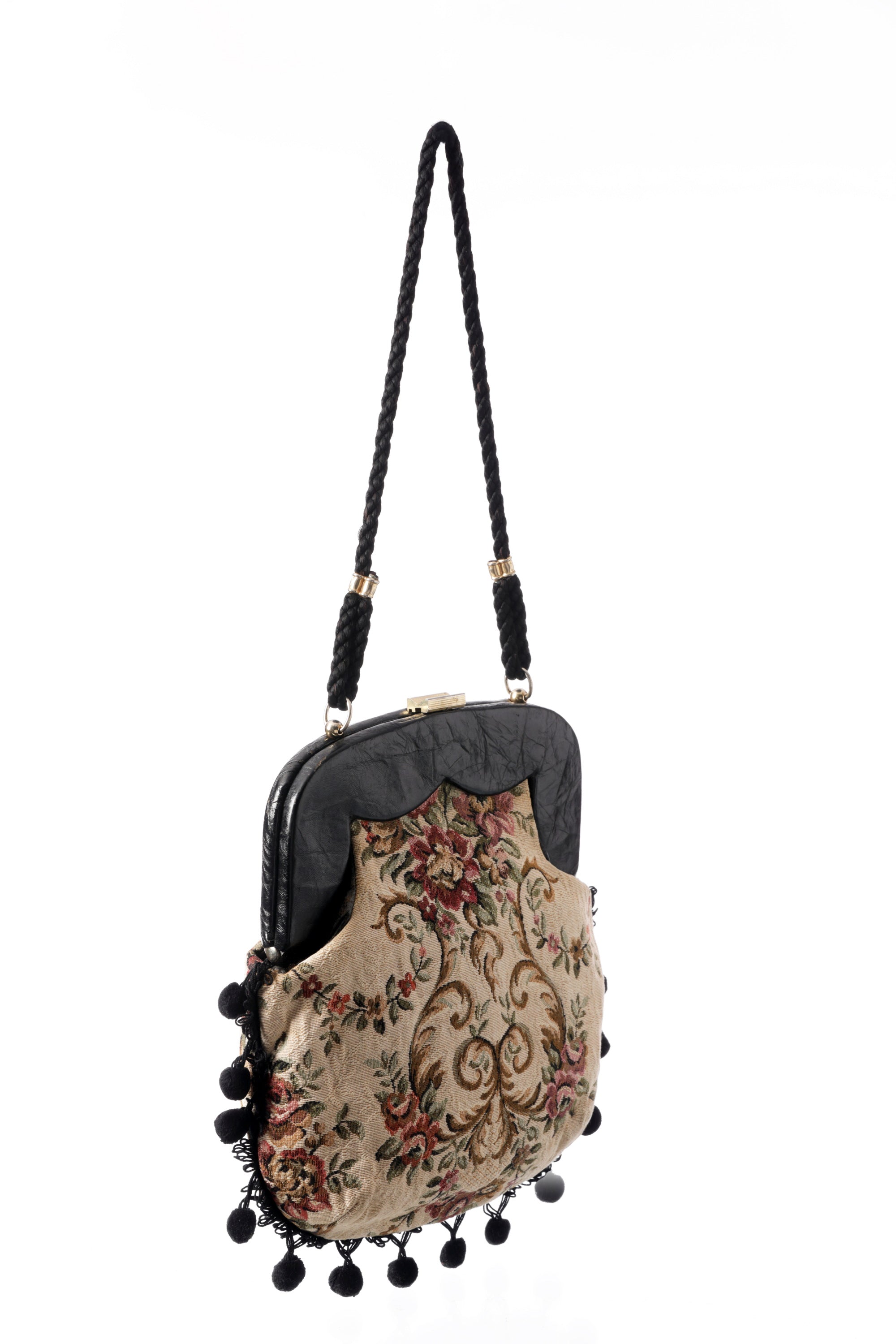 Borsa a tracolla ricamata anni 70