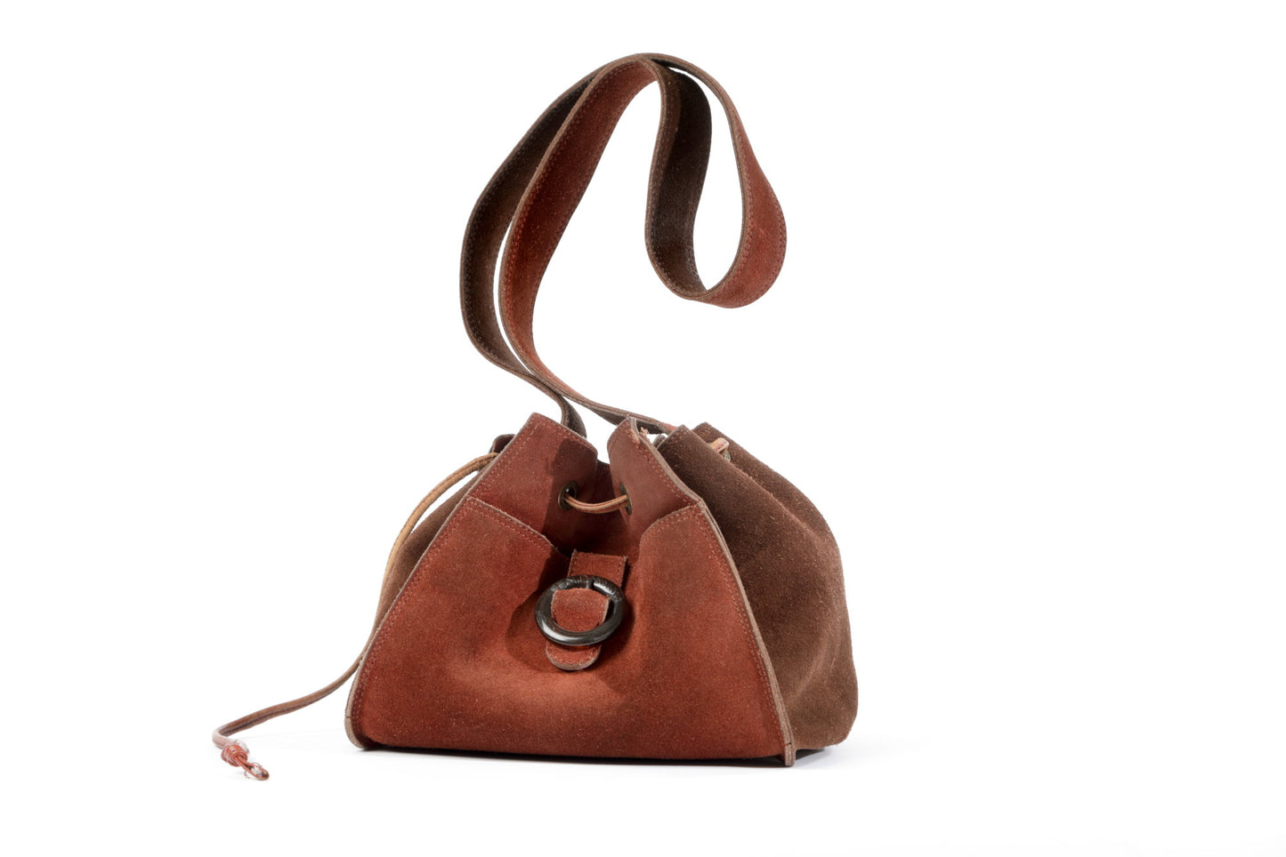 Fendissime suede shoulder bag