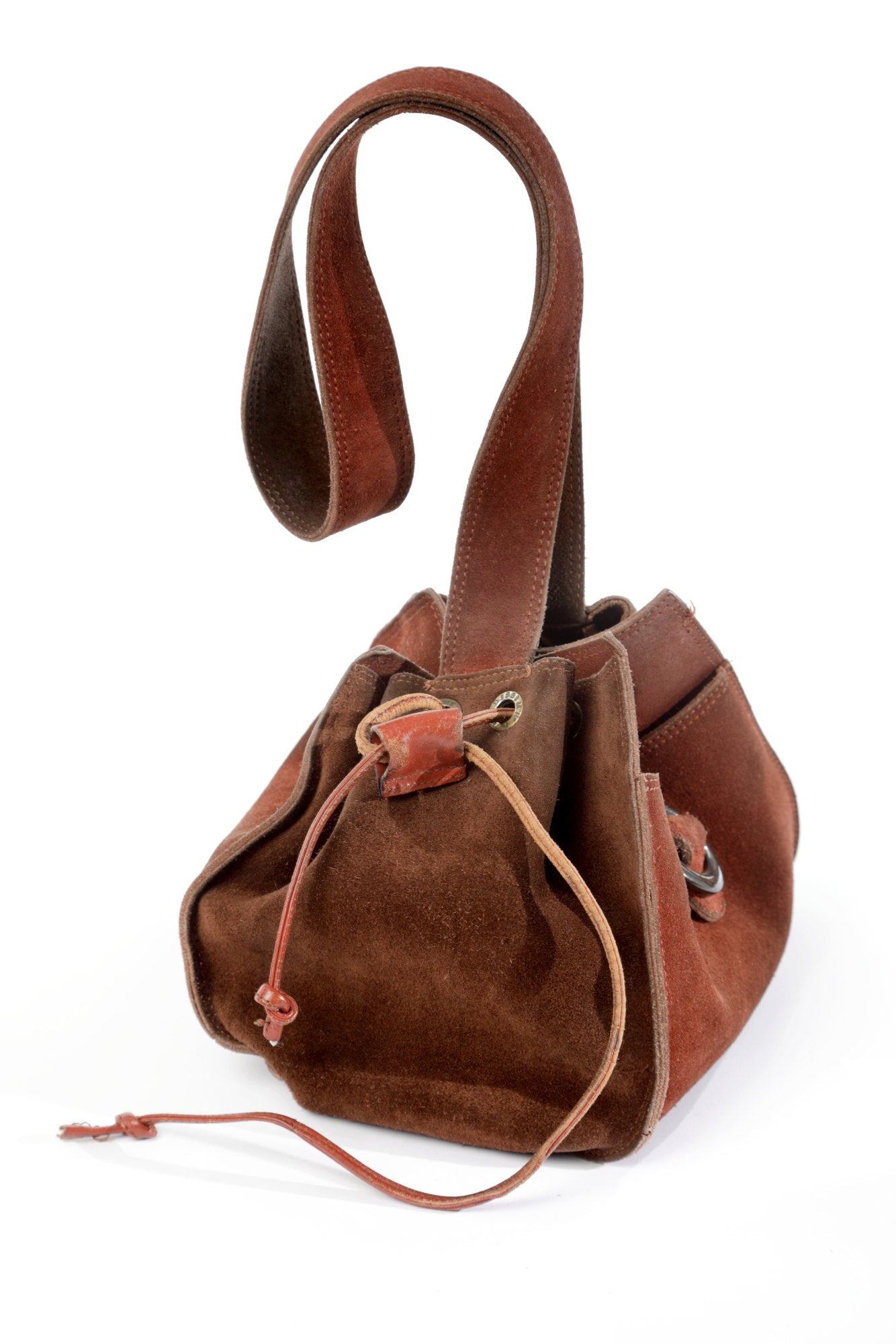 Fendissime suede shoulder bag