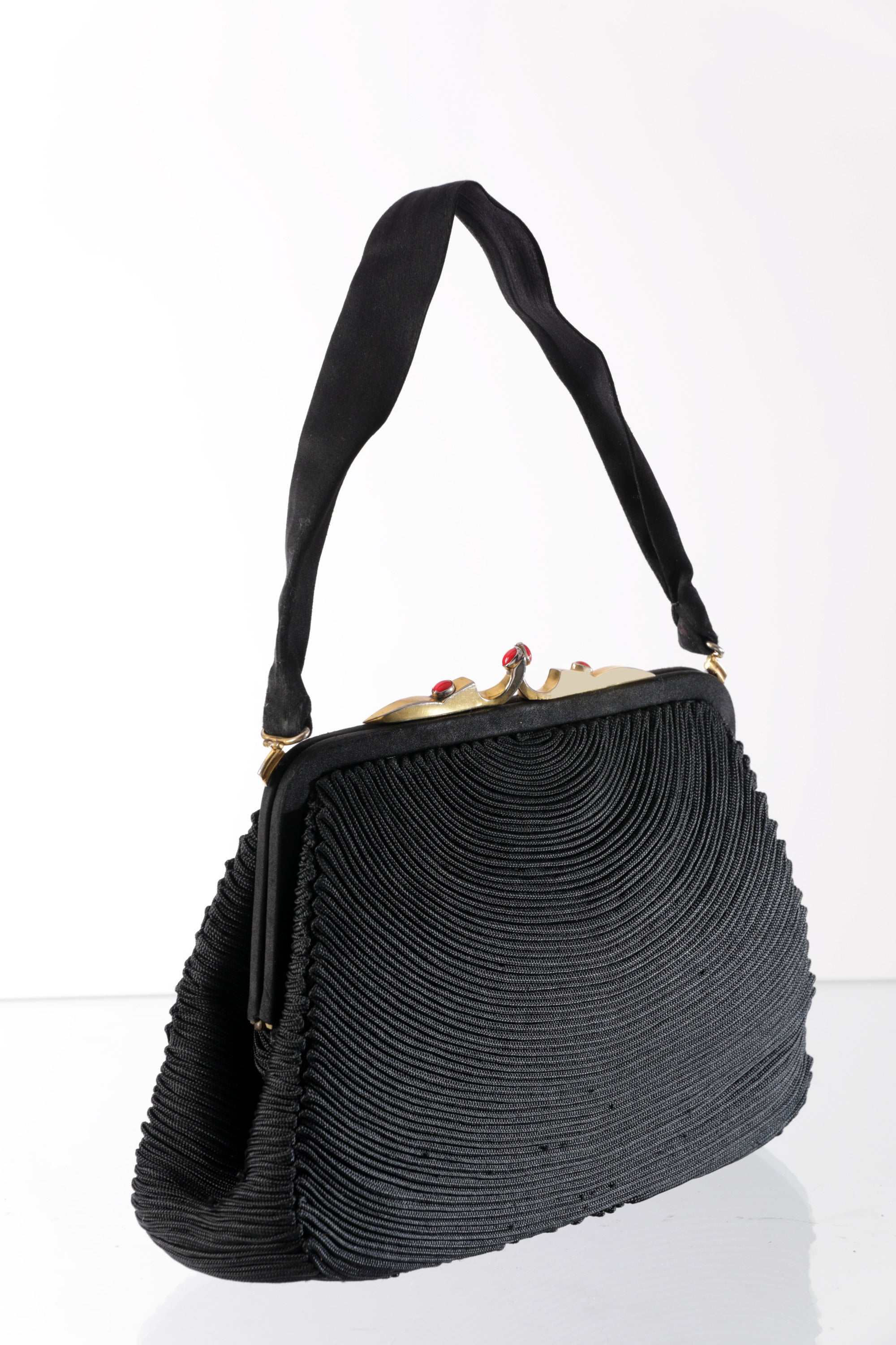 Borsa raso plissé anni 60