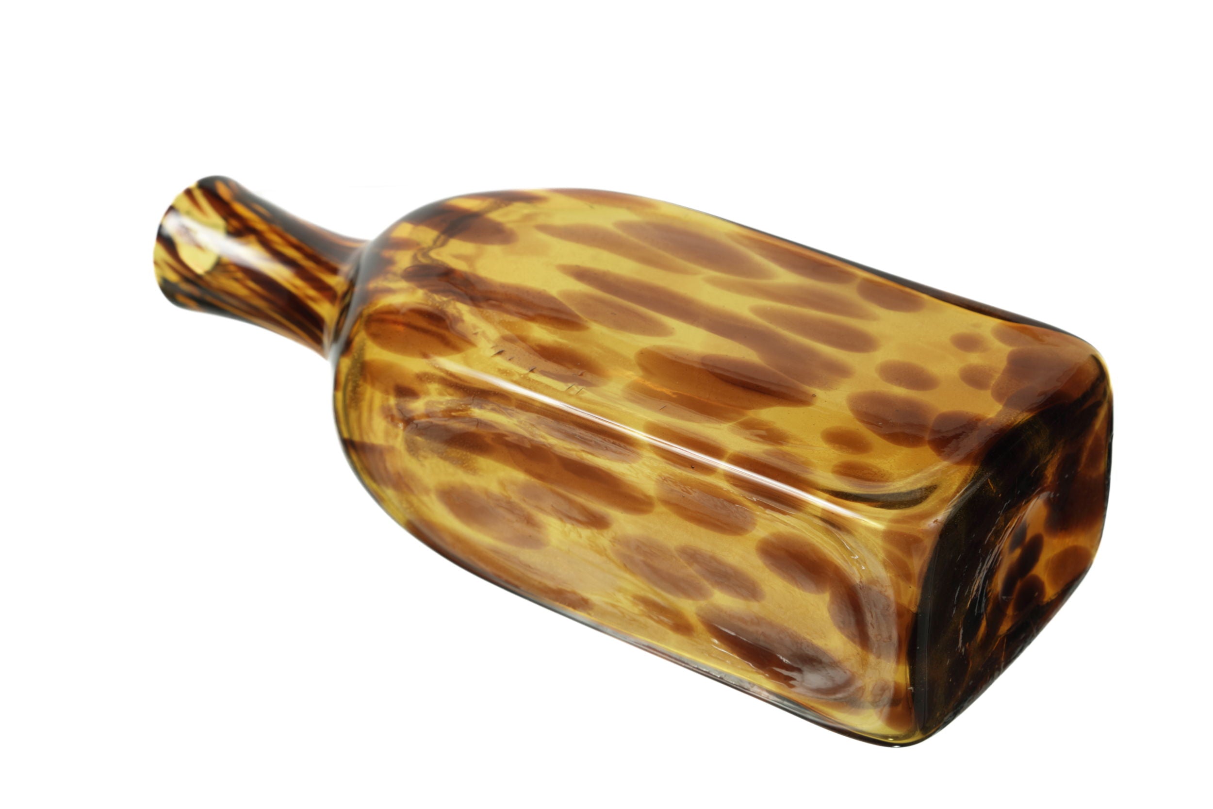 70's spotted glass bottle