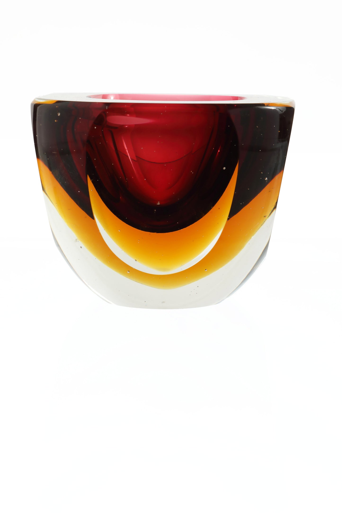 Double submersion bowl in Murano glass