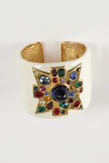Bracciale bianco croce Kenneth Jay Lane anni 90