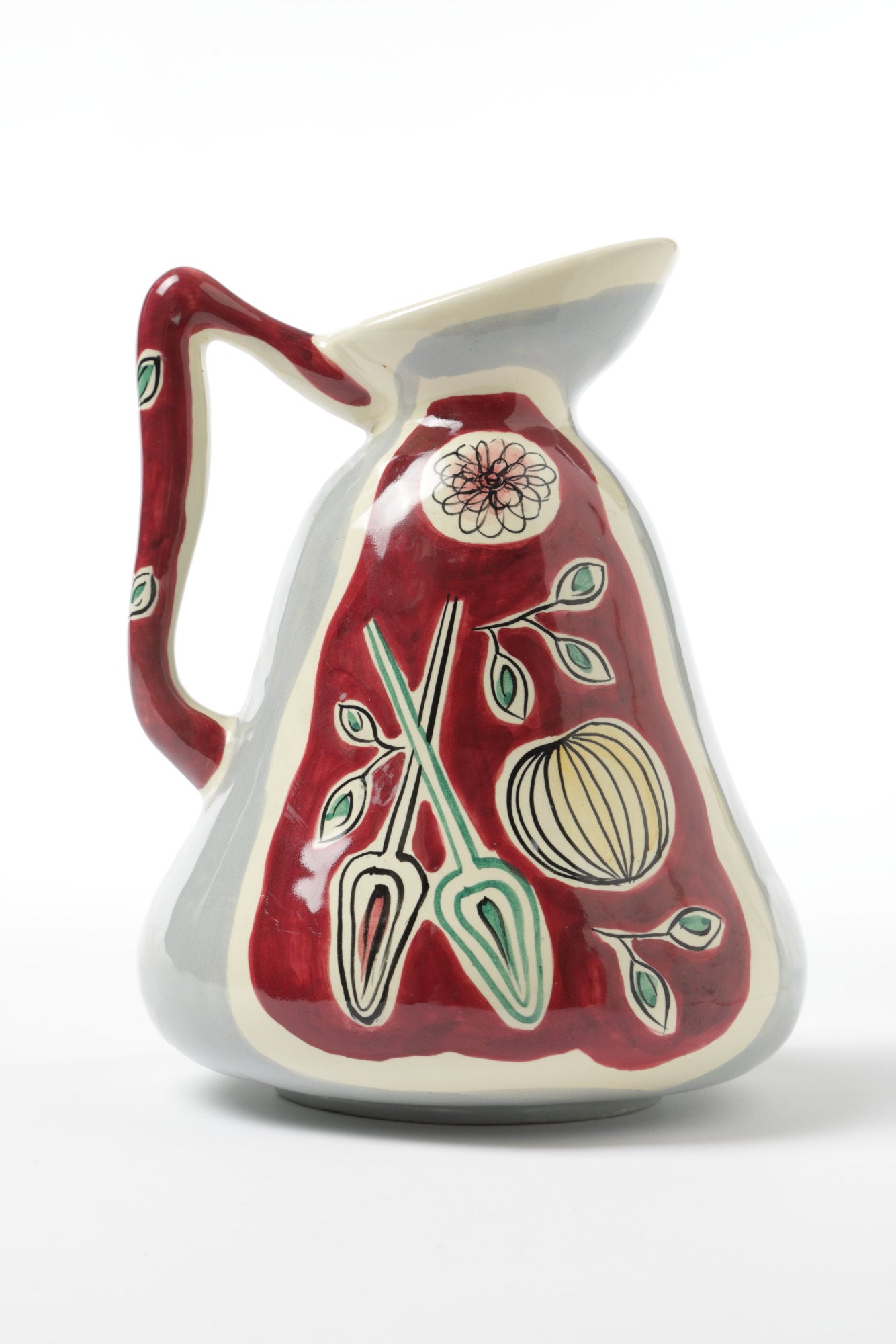 Deruta ceramic pitcher from the 1950s