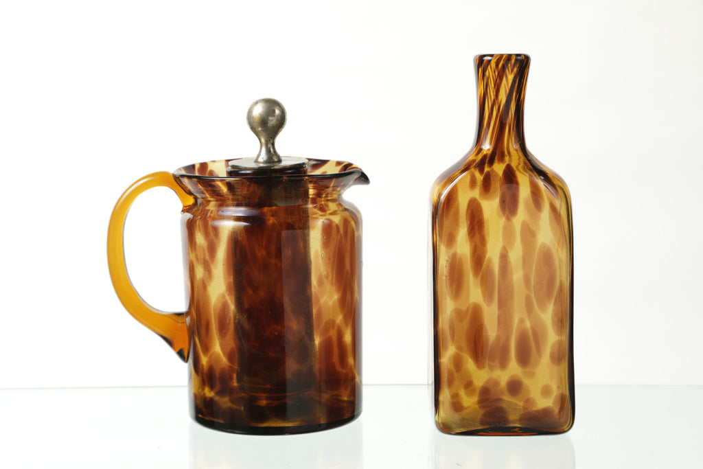 70's spotted glass bottle