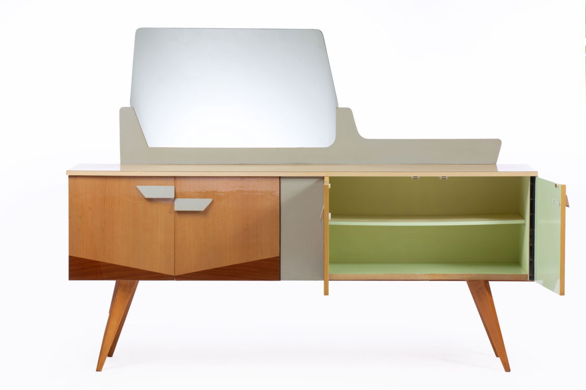 1950s buffet formica with mirror