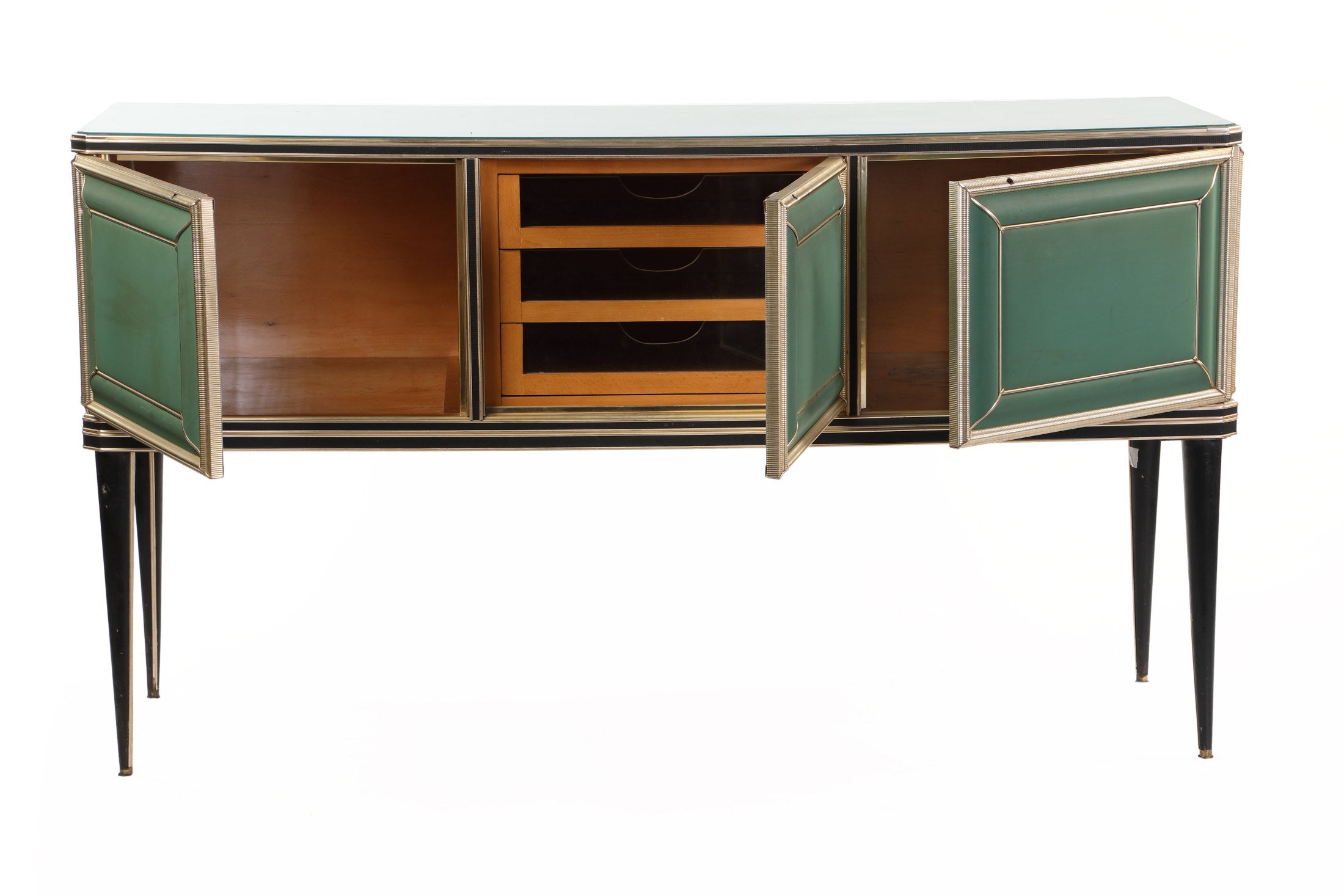 Three-door buffet Umberto Mascagni 50s