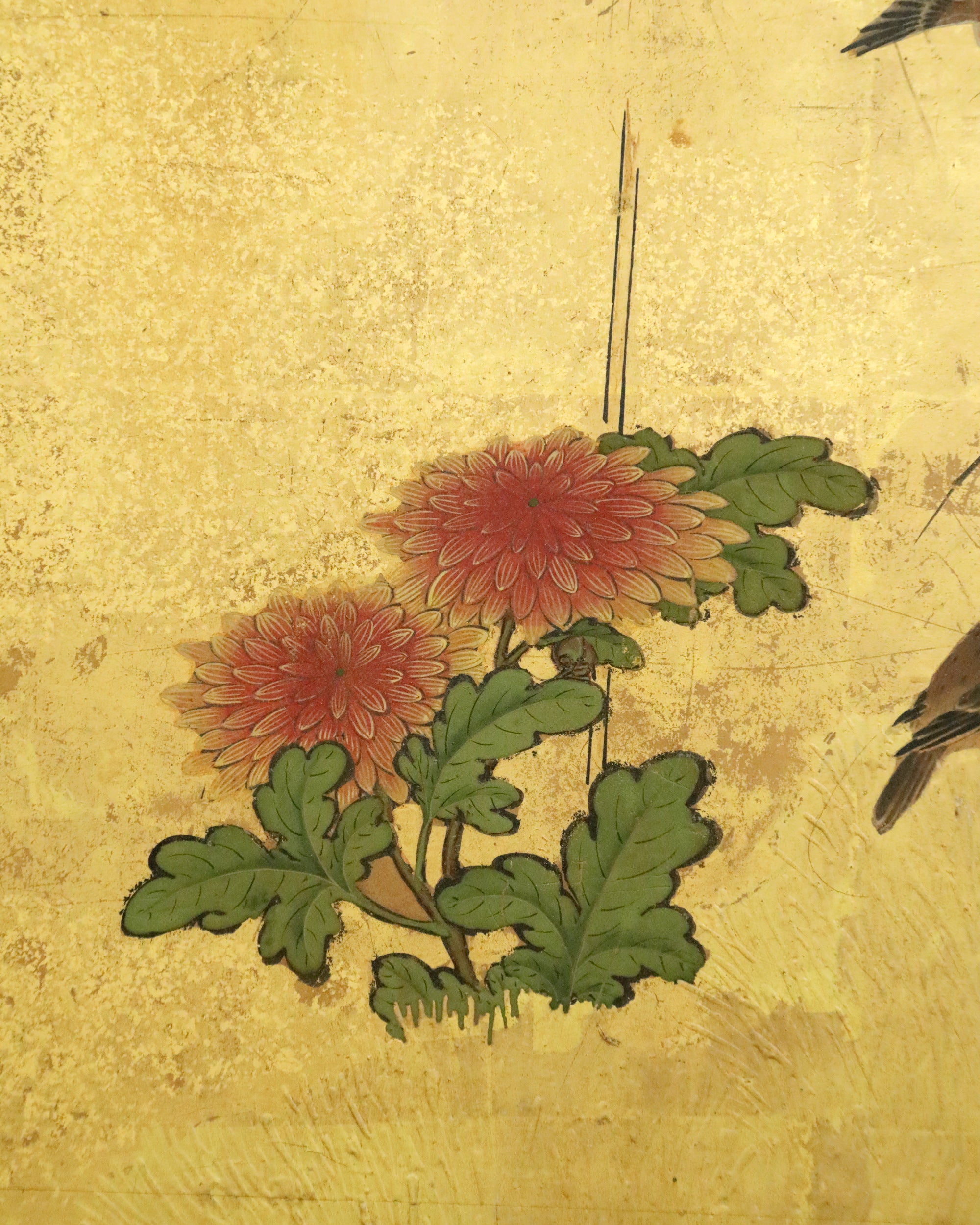 Byōbu Chrysanthemums and Stream