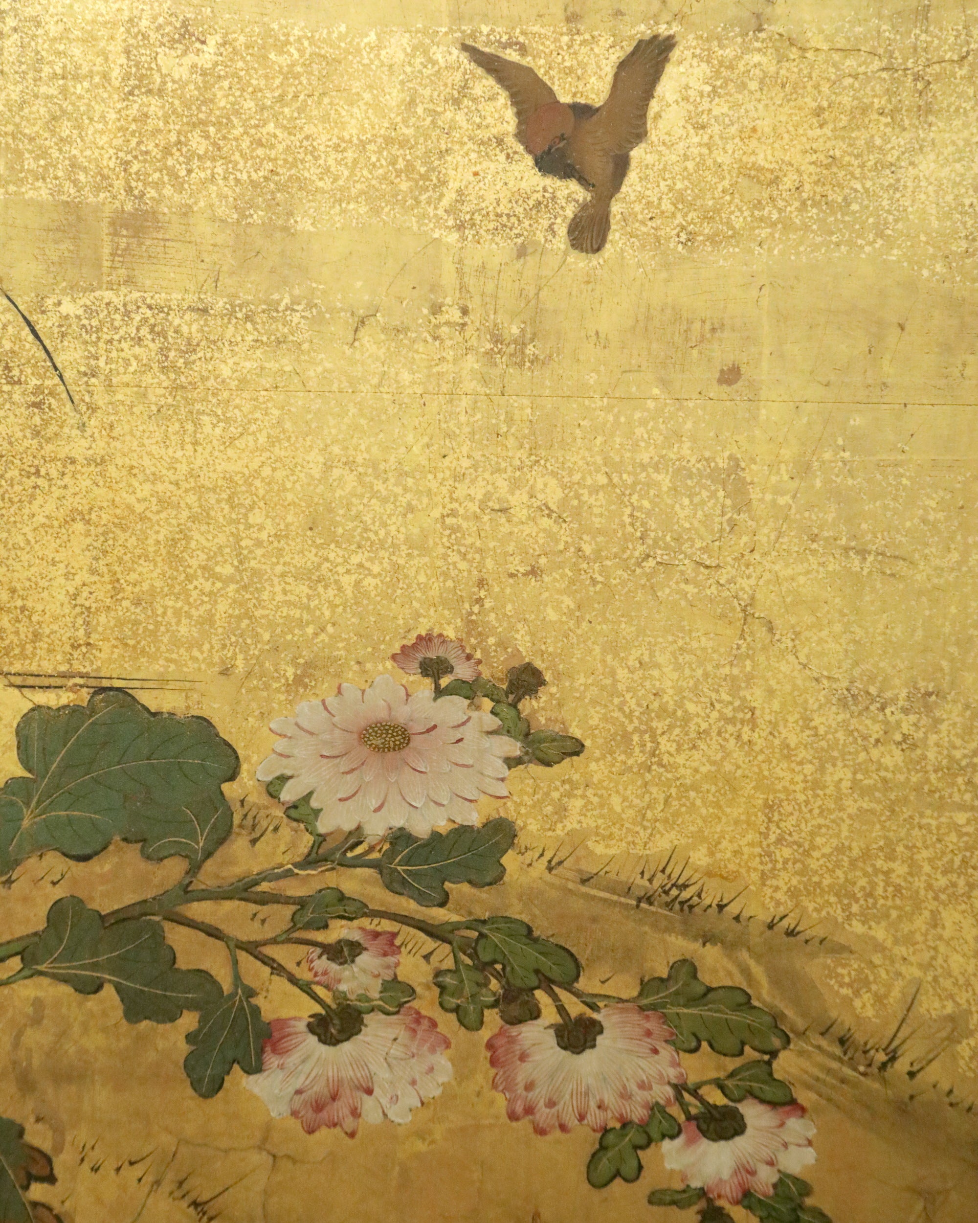 Byōbu Chrysanthemums and Stream