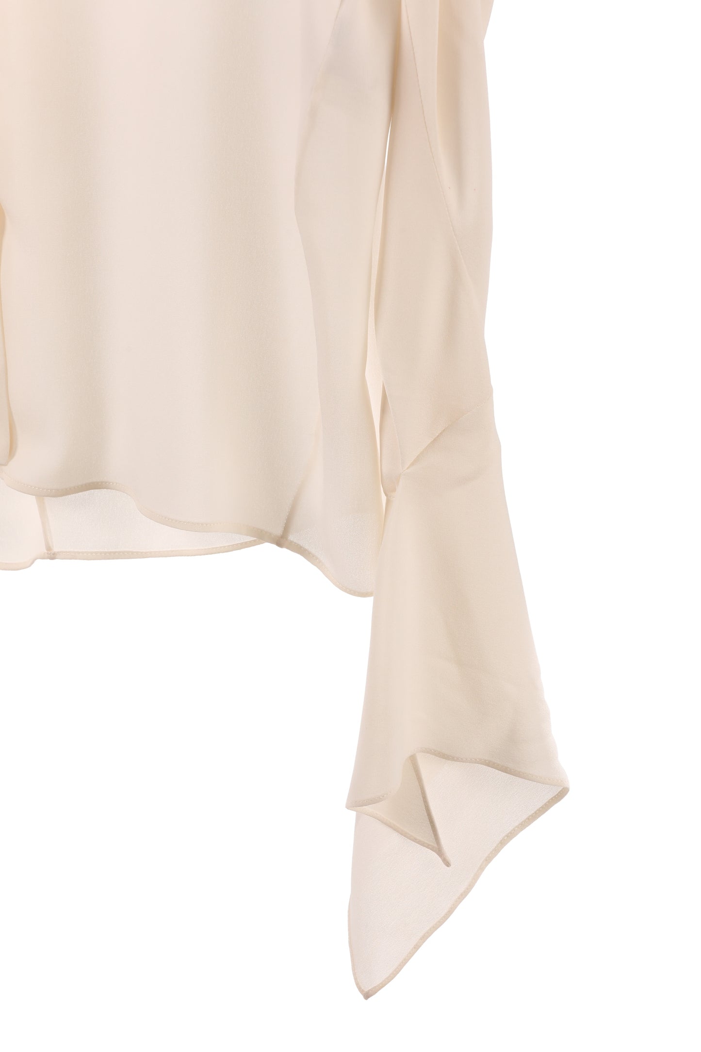 Balenciaga Paris ivory silk shirt