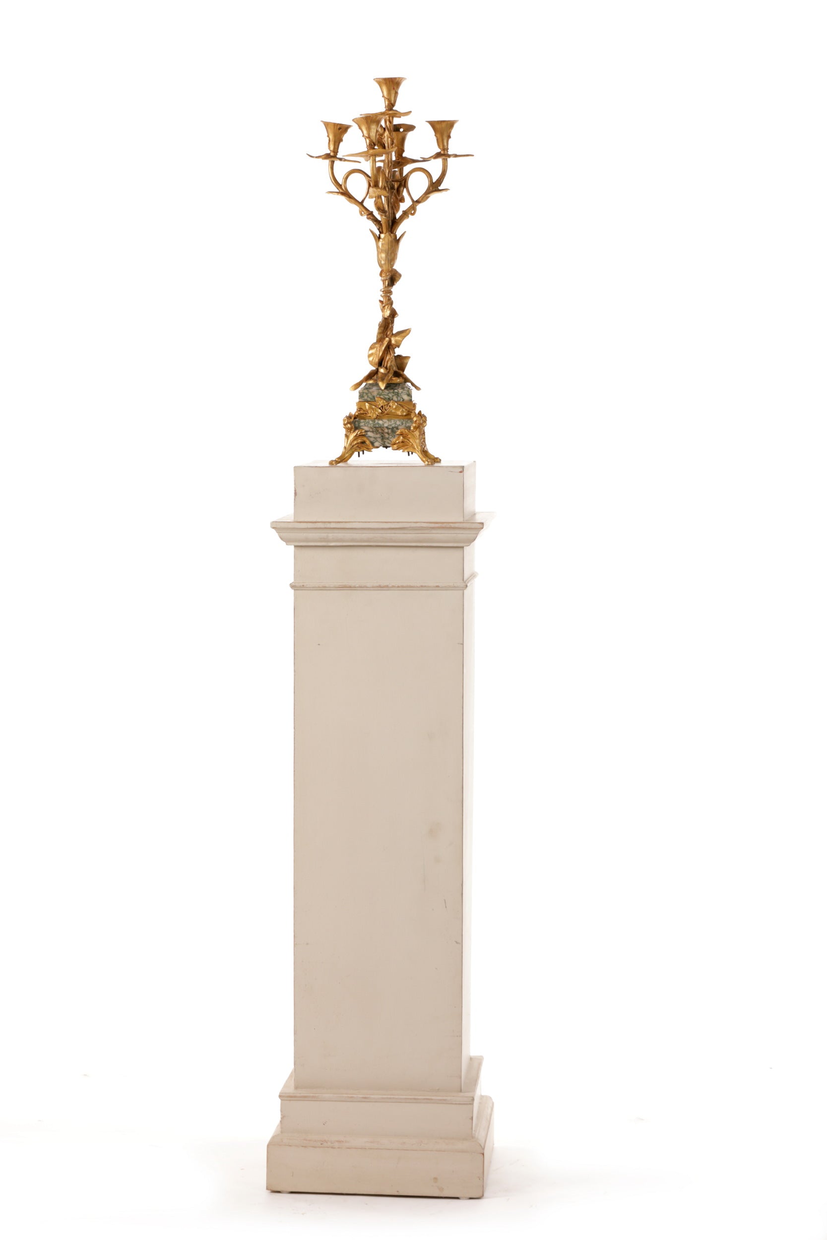 Candelabra 900 marble and brass