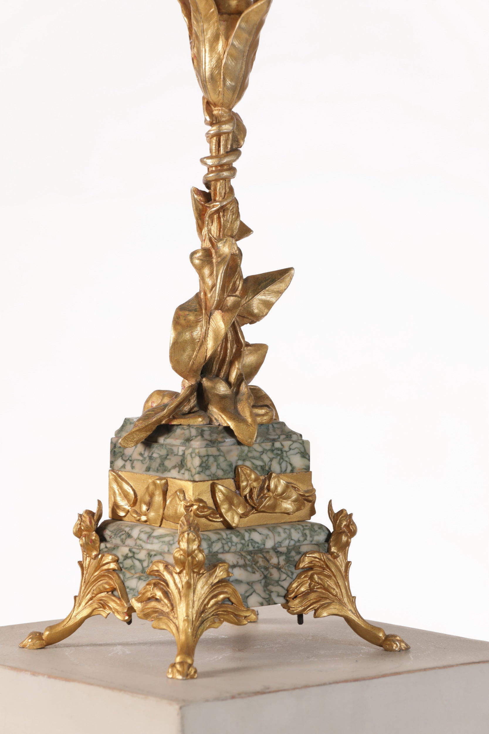 Candelabra 900 marble and brass