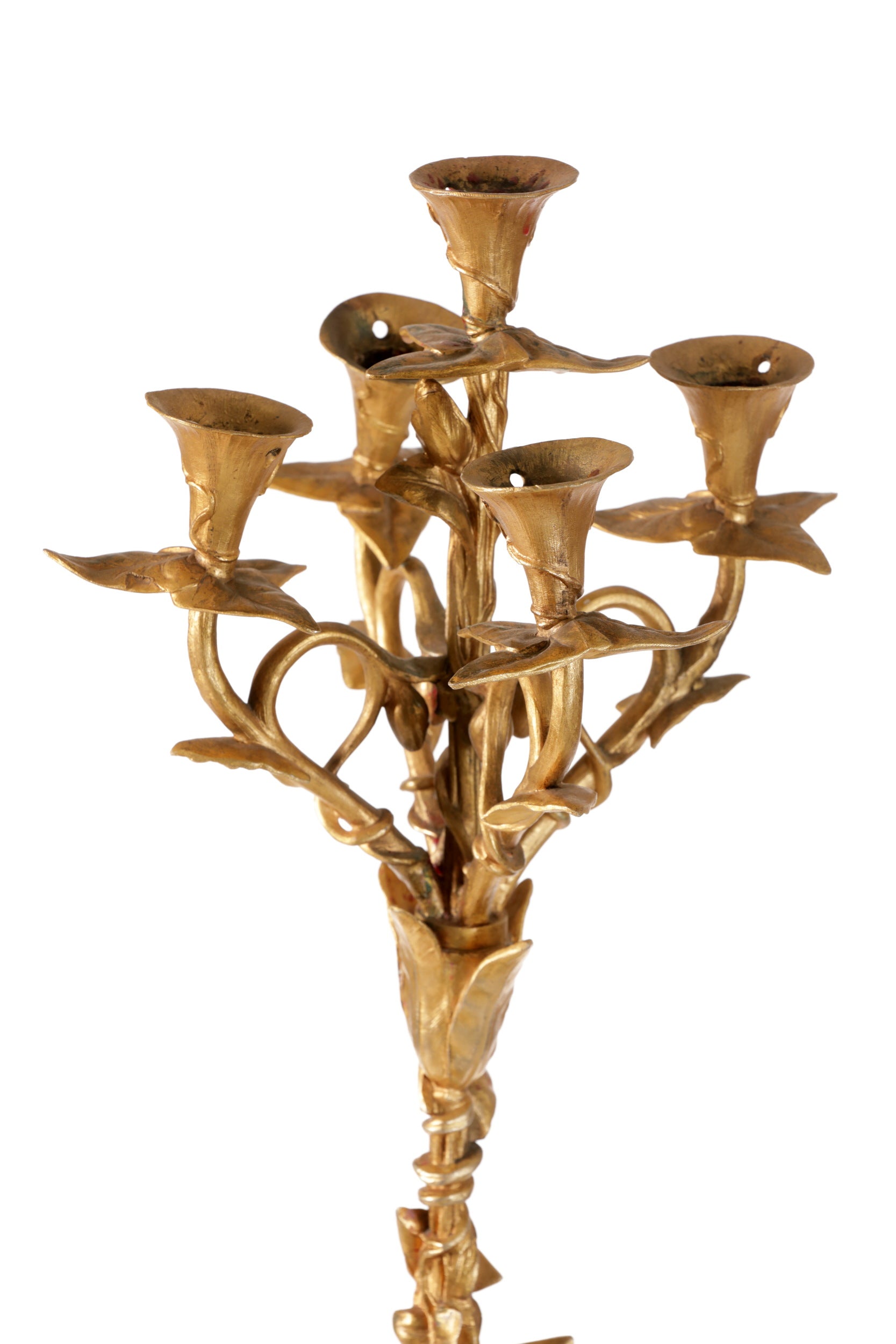 Candelabra 900 marble and brass