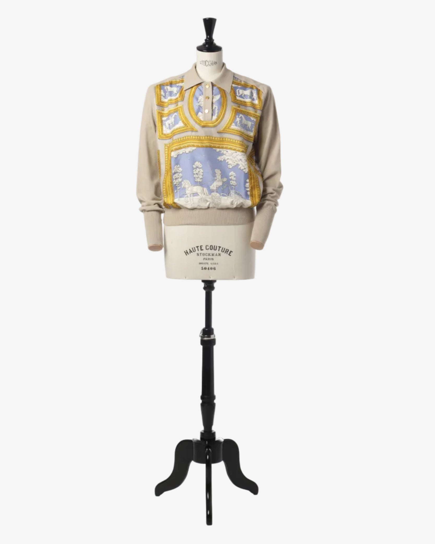 Hermes Wedgwood polo shirt from the 1990s