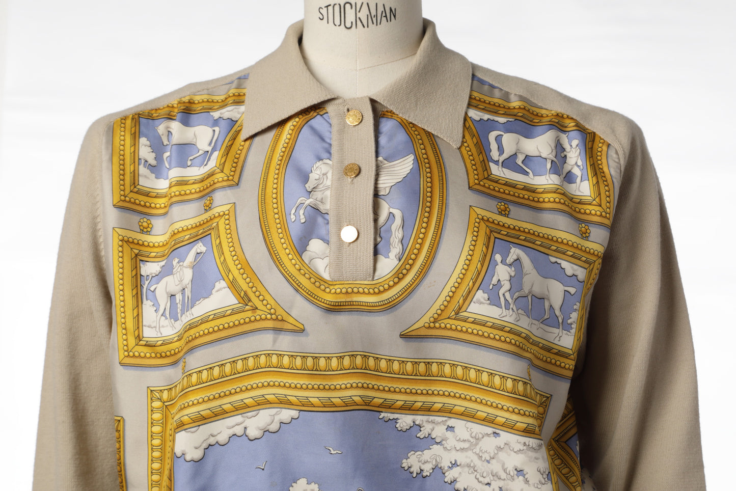 Cardigan Hermes Wedgwood anni 90