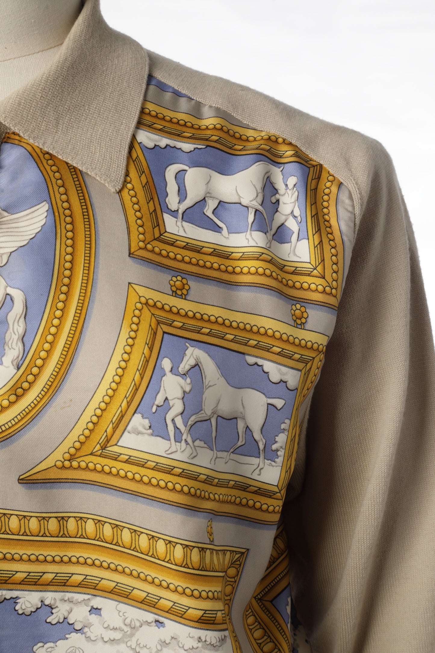 Cardigan Hermes Wedgwood anni 90