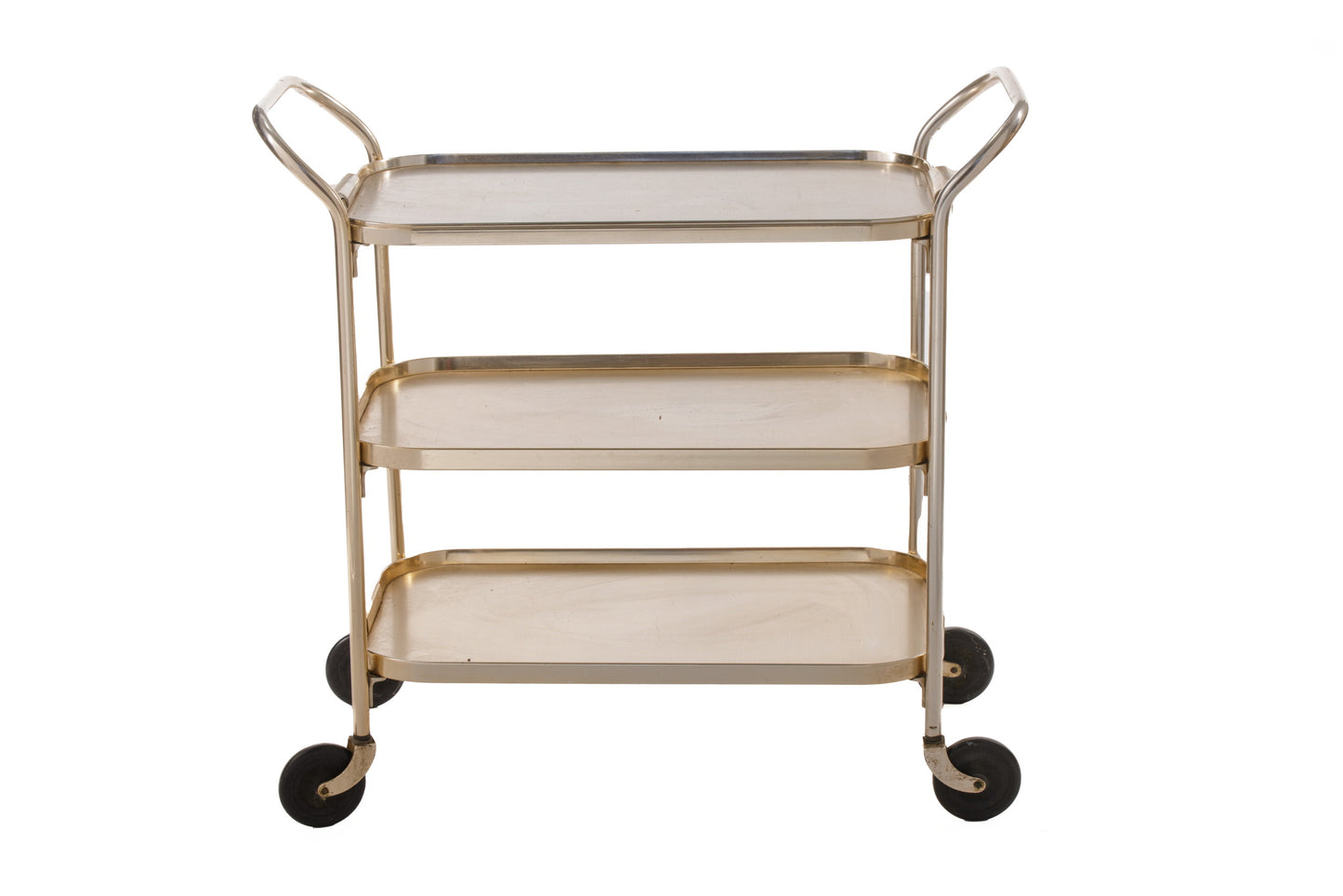 60's trolley with golden tray