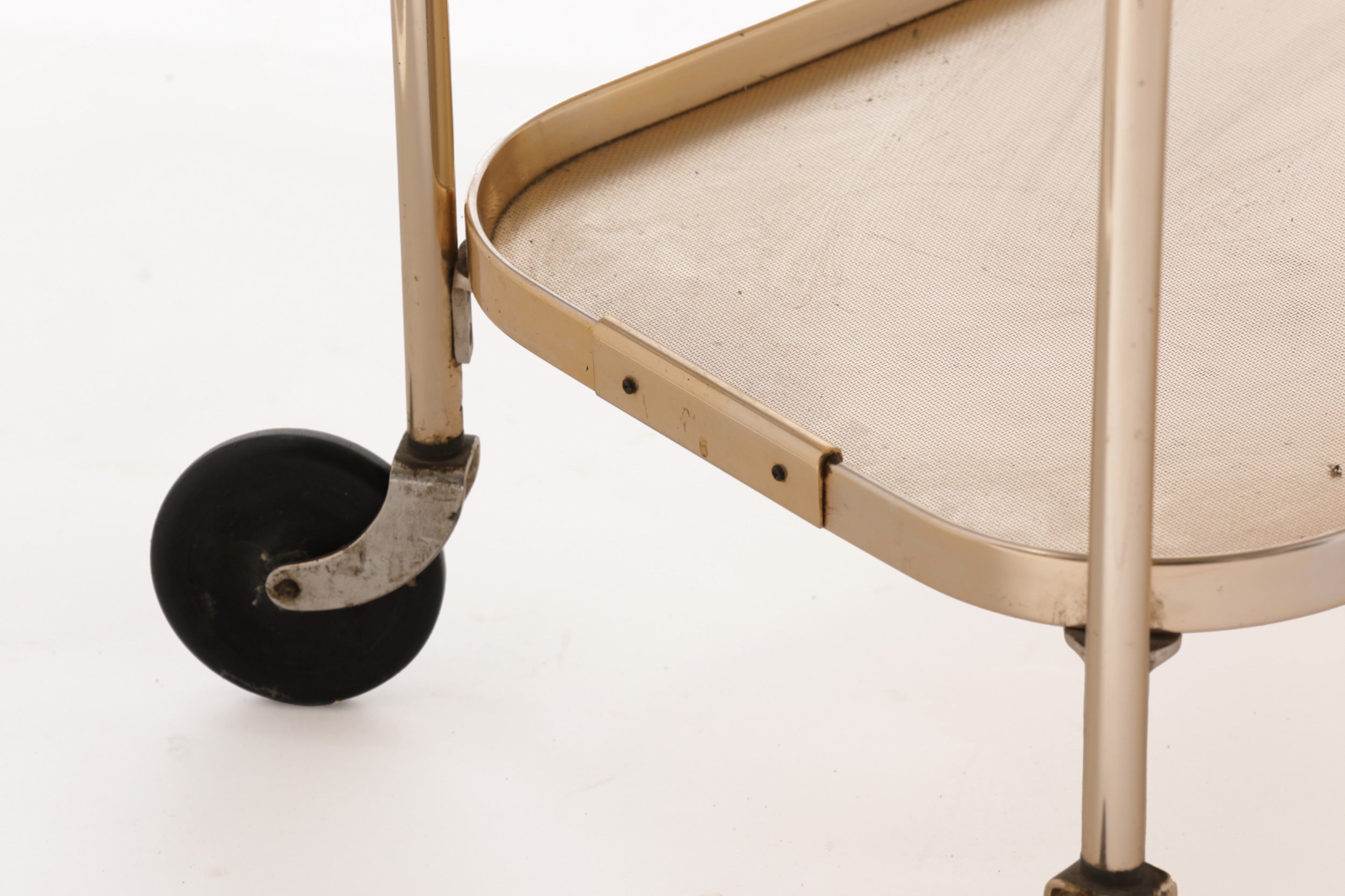60's trolley with golden tray