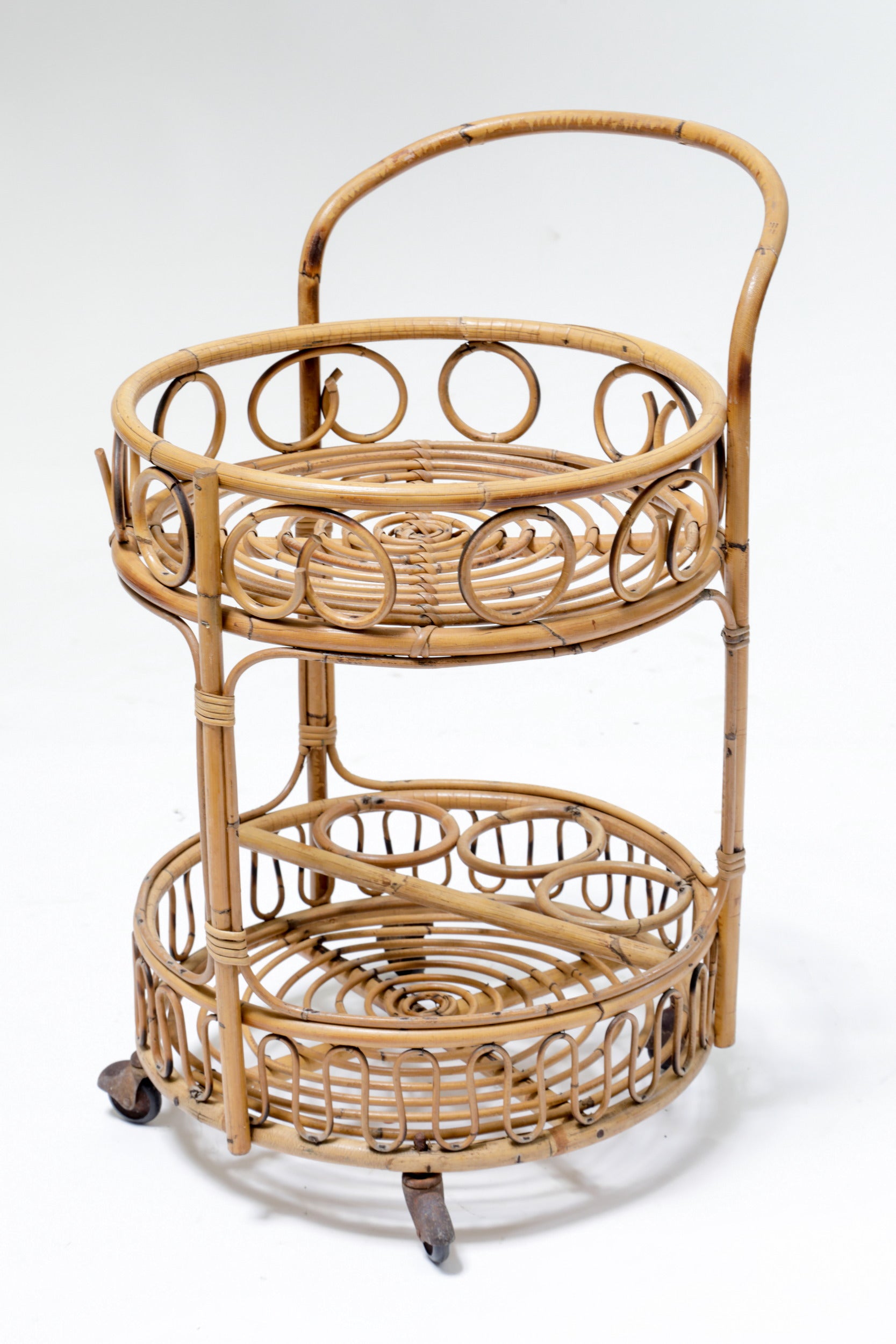 60's bamboo trolley