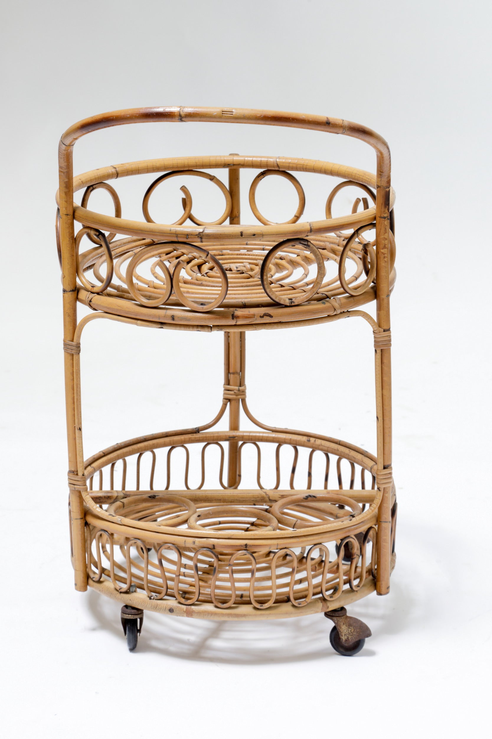 60's bamboo trolley