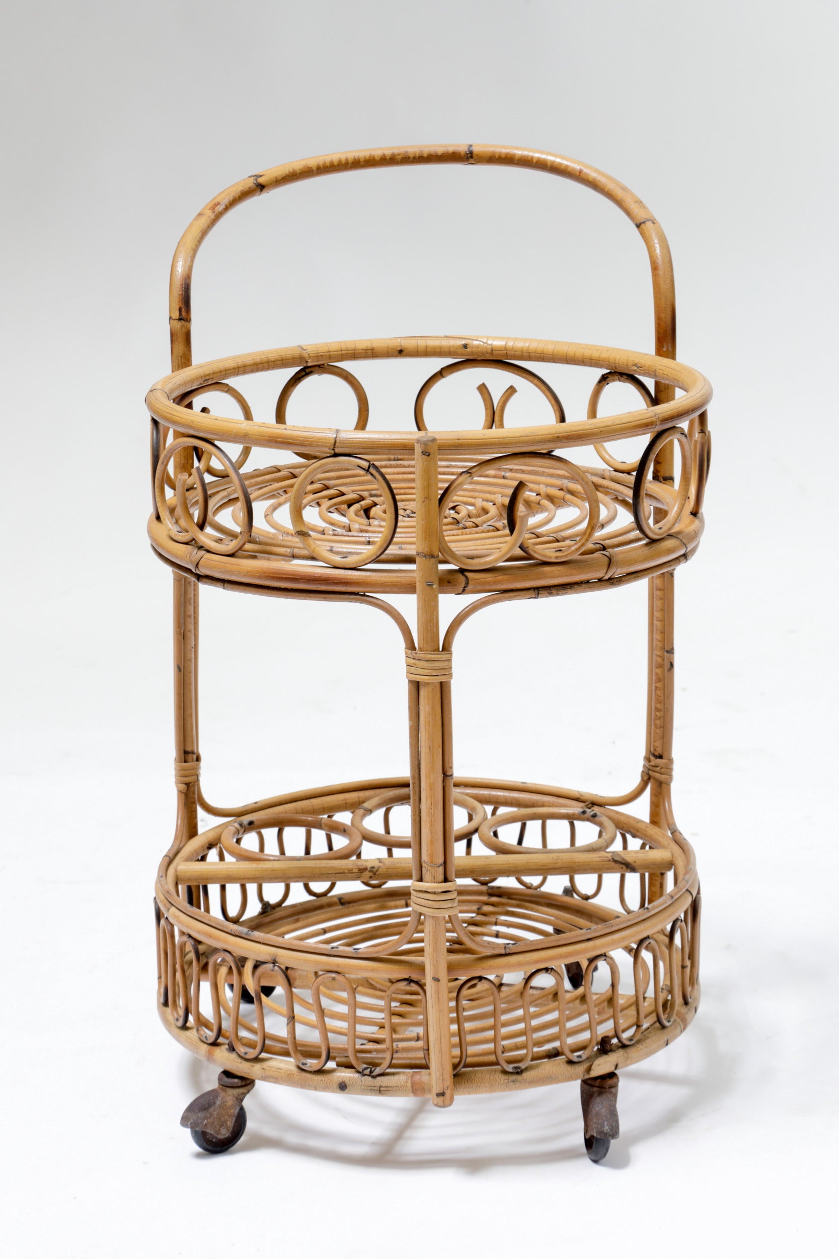 60's bamboo trolley