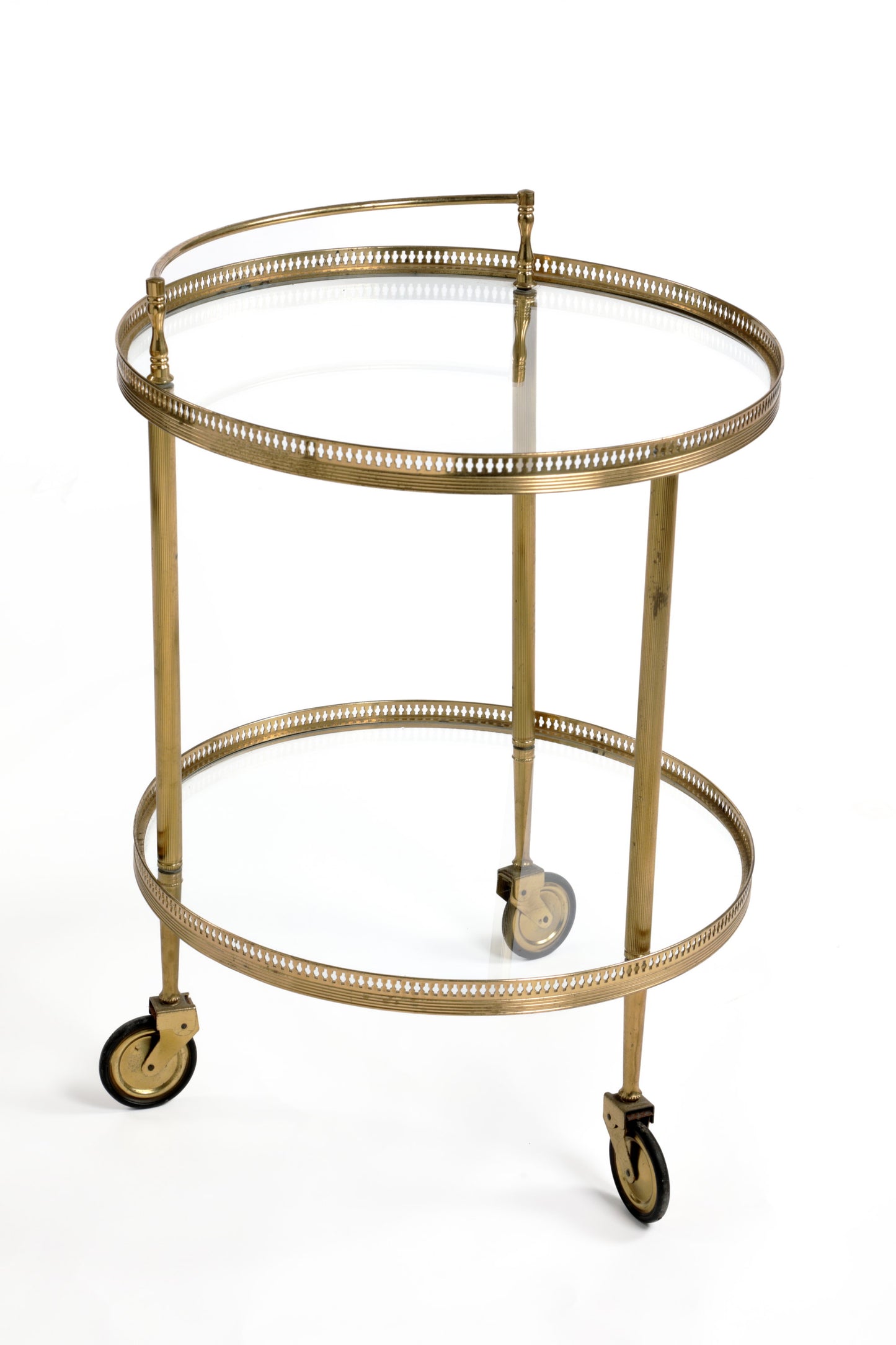 60's brass trolley