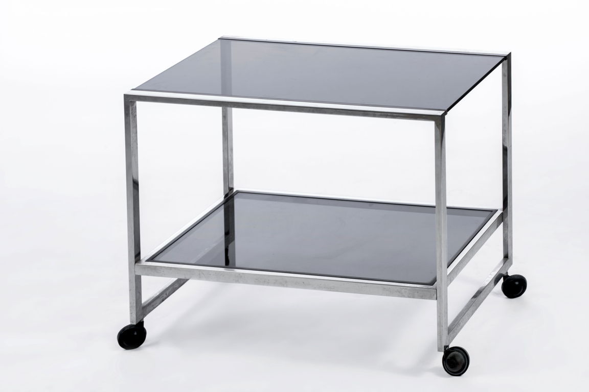 Trolley from the 70s with two shelves