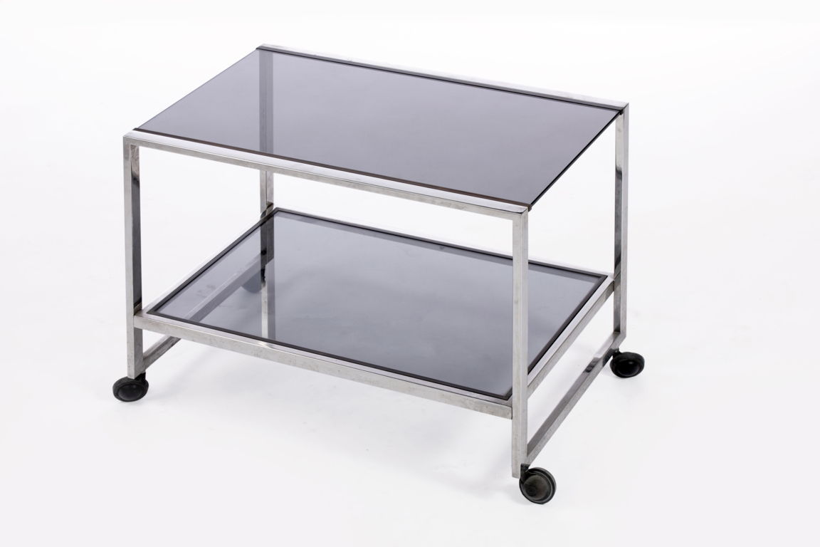 Trolley from the 70s with two shelves