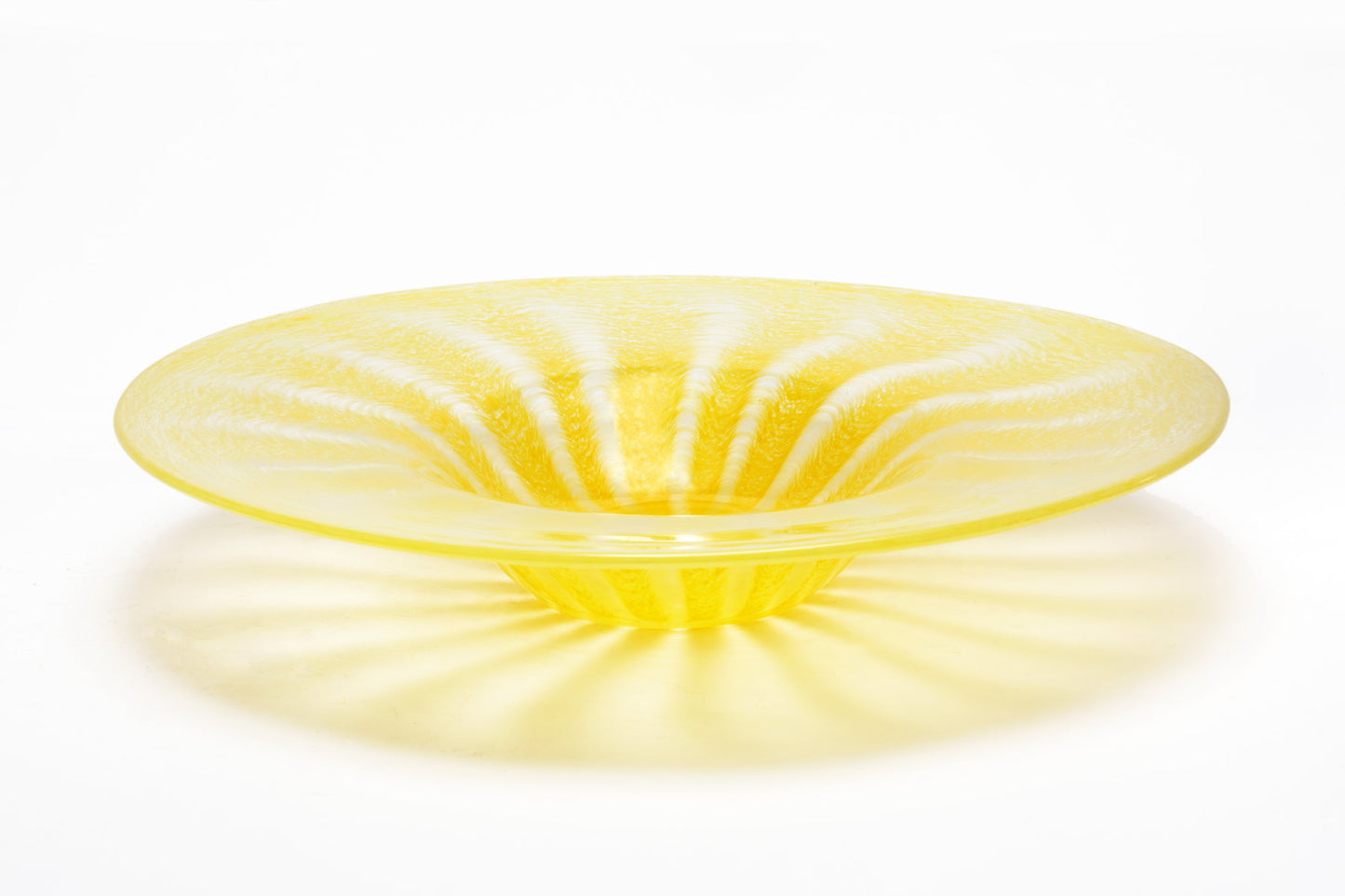 Lime yellow Murano centerpiece