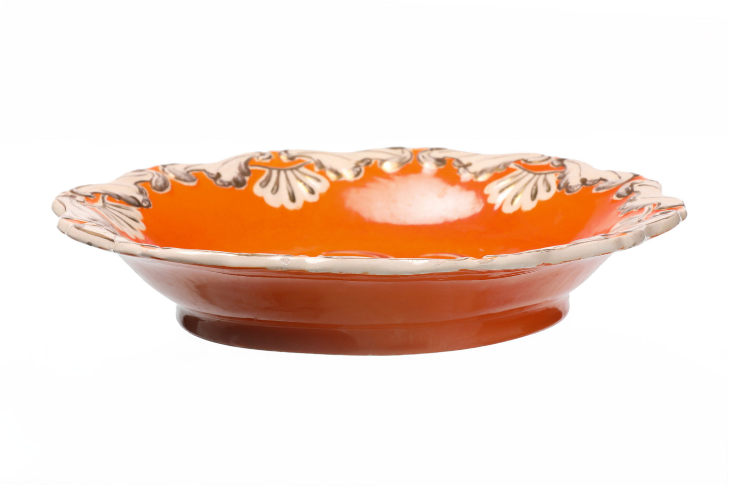 Orange ceramic centerpiece from the 50s