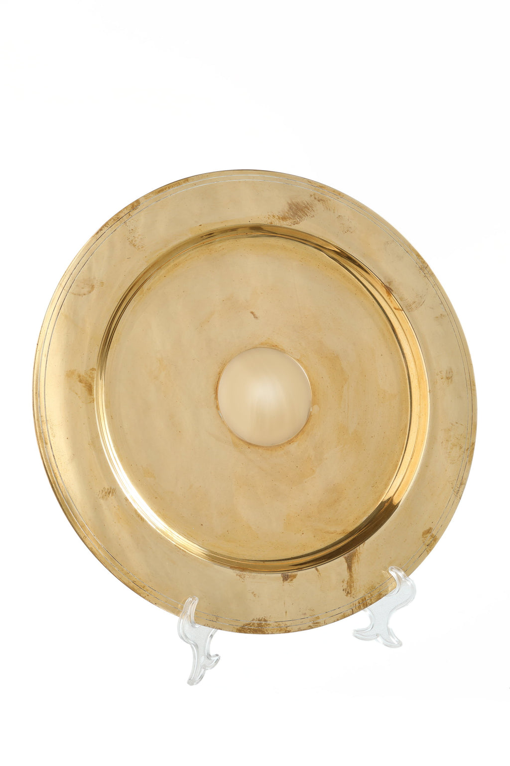 Centrotavola anni 70 rotondo ottone