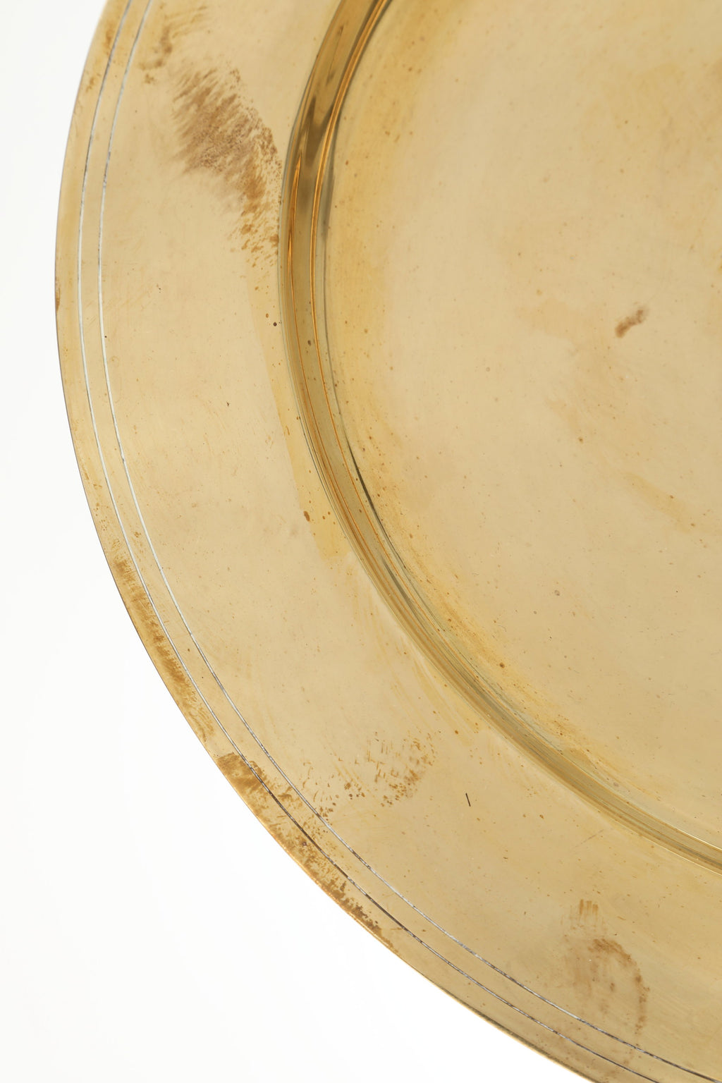 Centrotavola anni 70 rotondo ottone