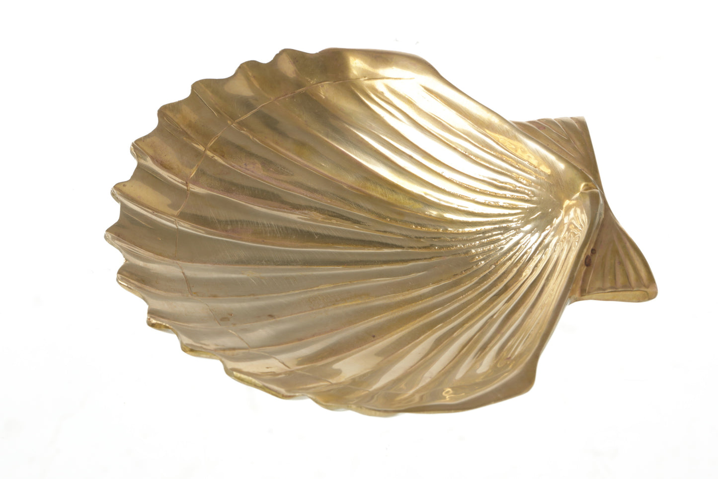 1970s brass fusion shell centrepiece