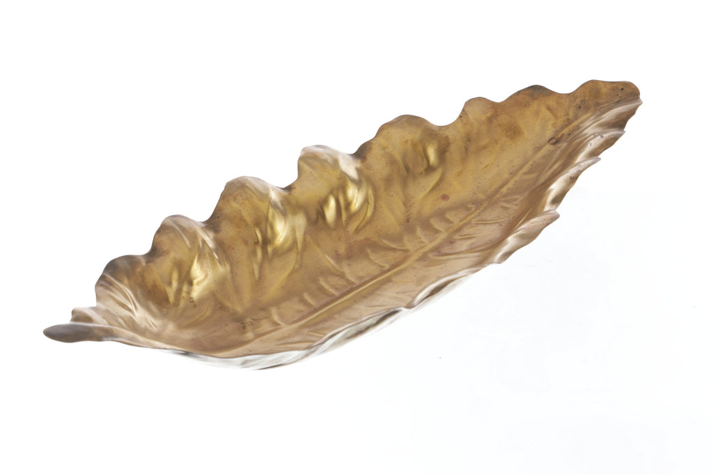 Long Leaf Centerpiece Brass