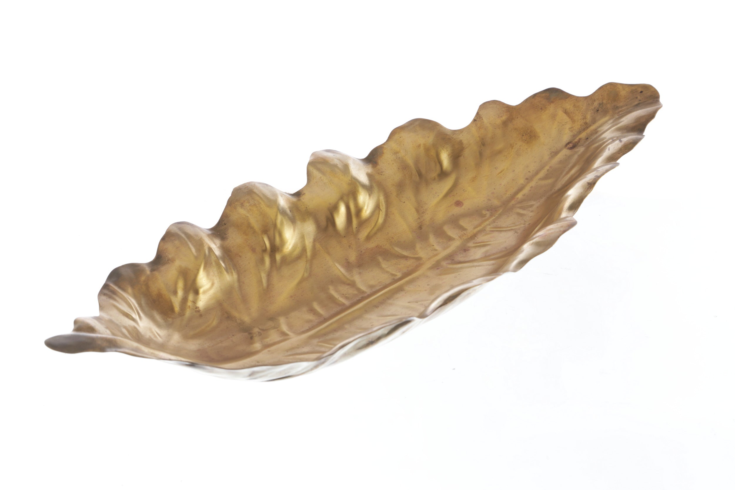 Long Leaf Centerpiece Brass