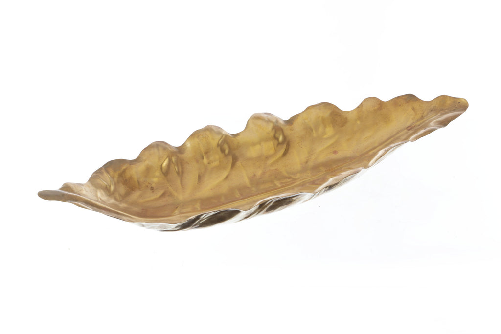 Long Leaf Centerpiece Brass