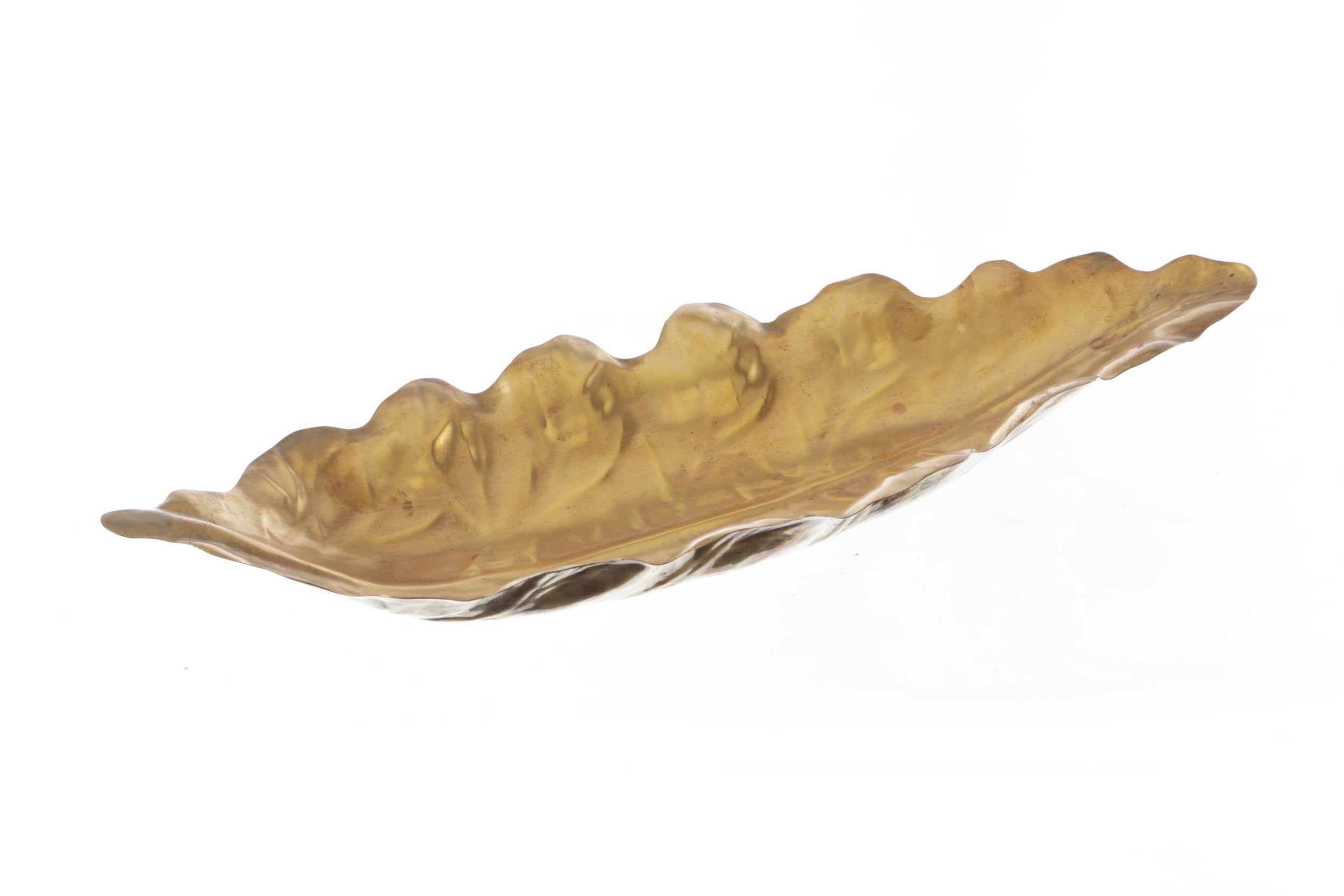 Long Leaf Centerpiece Brass