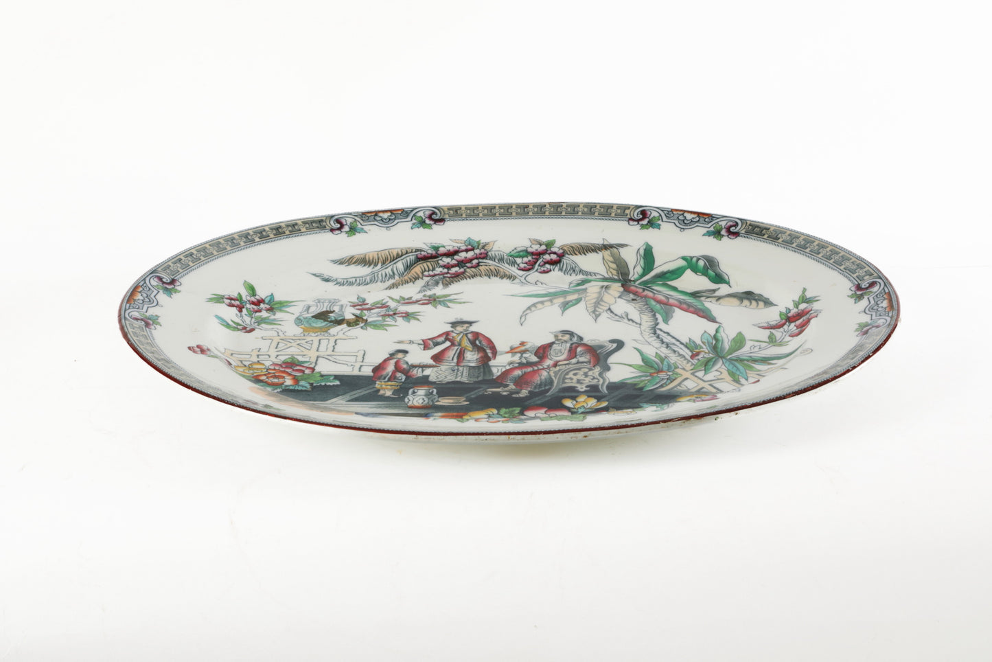 Oriental oval centerpiece