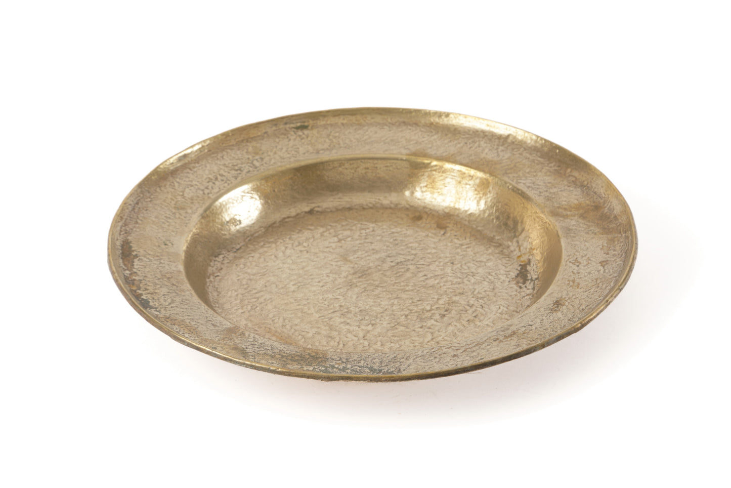 Centrotavola rotondo ottone anni 70