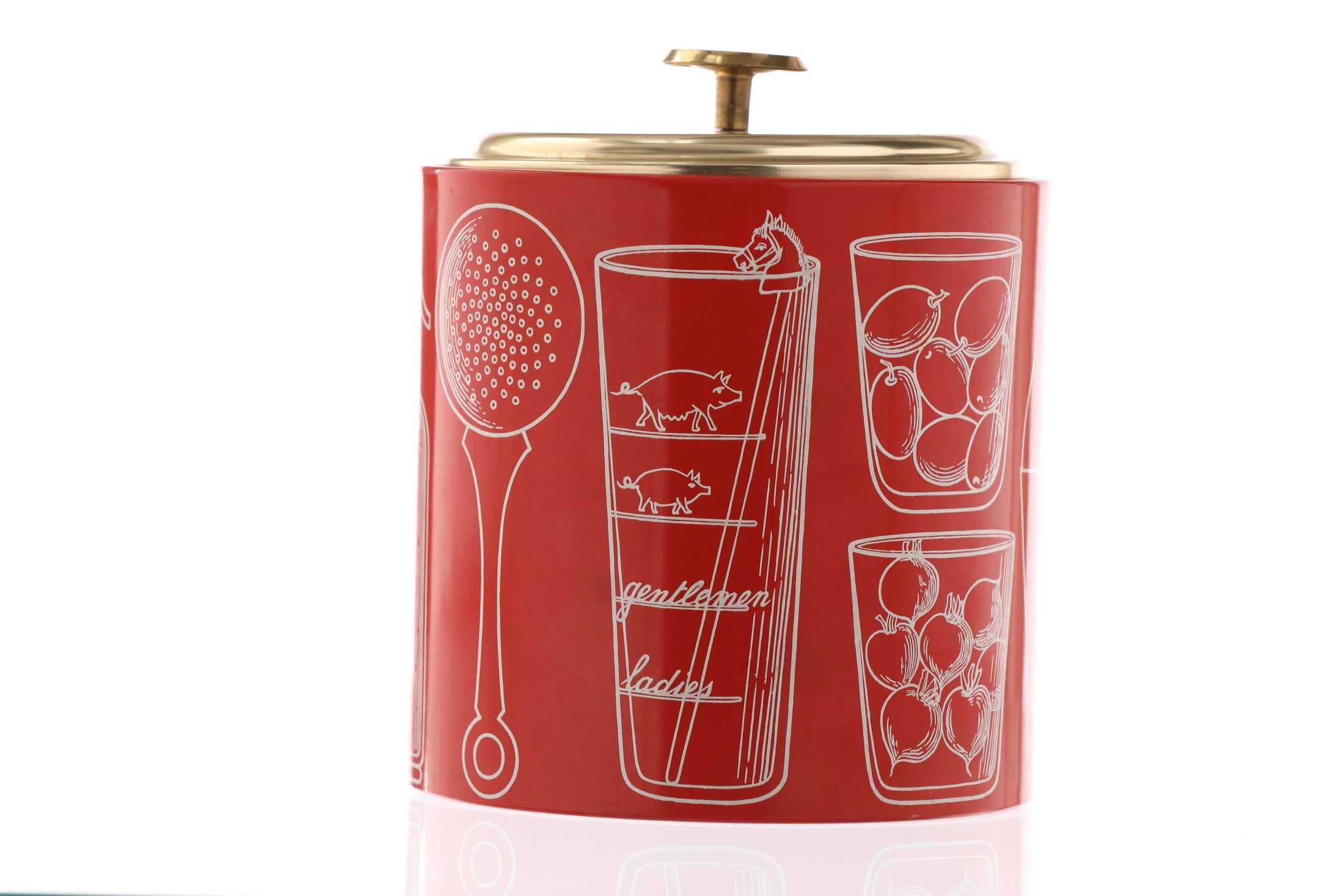 Cestino da ghiaccio Piero Fornasetti realizzato per Fiat anni 60