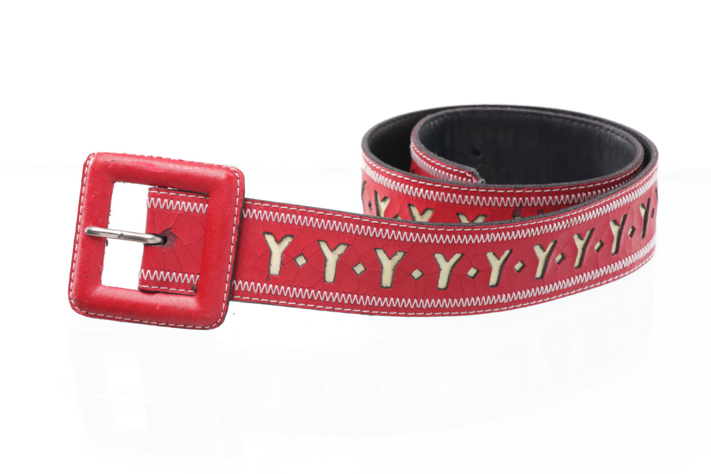 Yves Saint Laurent Red Belt