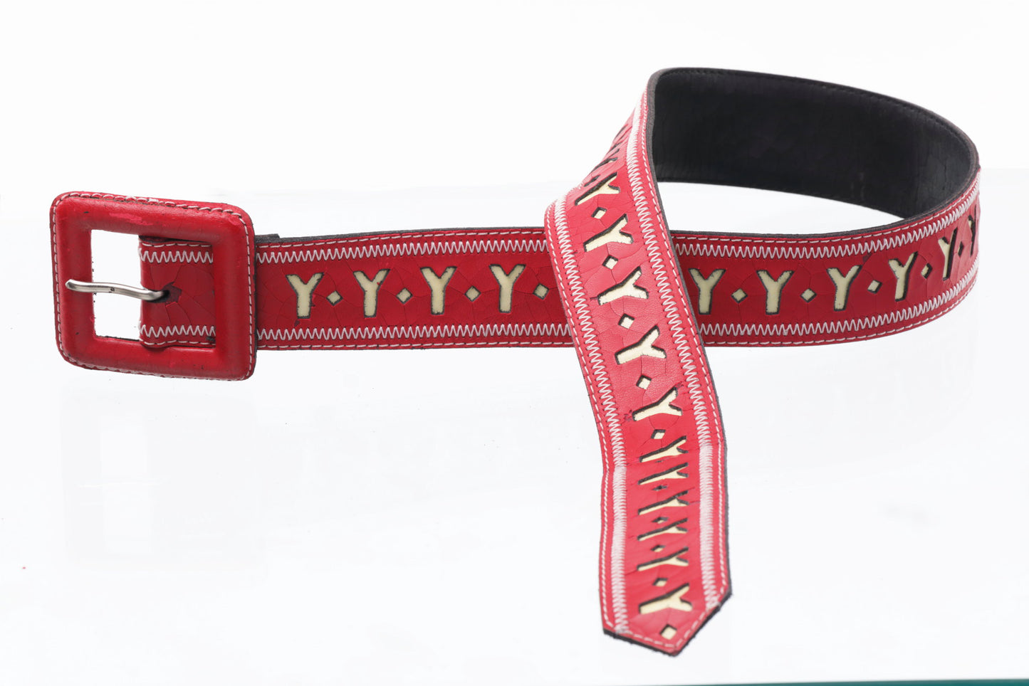 Yves Saint Laurent Red Belt