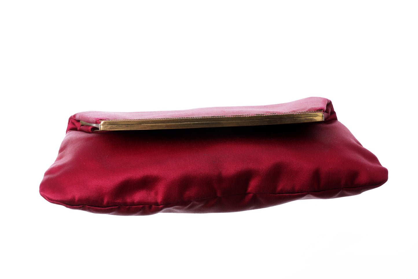 60s red silk clutch