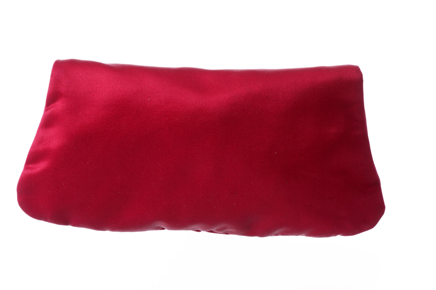 60s red silk clutch