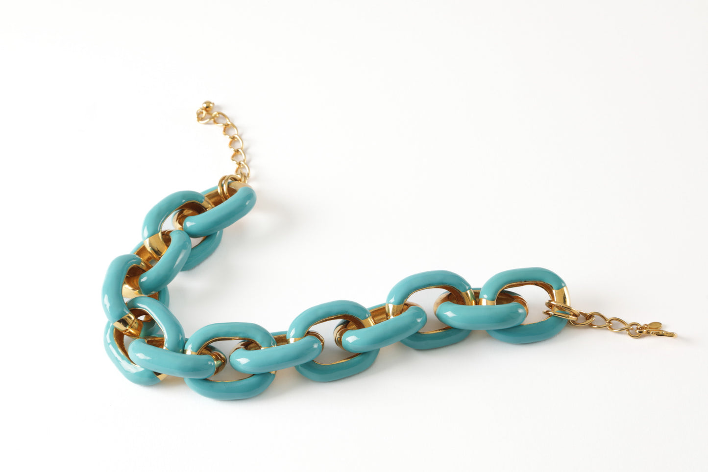 Collana Catena smaltata turchese Kenneth Jay Lane